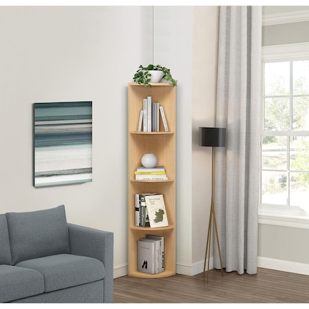 Kd Mueble Harlice Corner Shelving Unit, Natural KD2650416